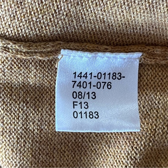 JoS. A. BANK SIGNATURE COLLECTION PIMA COTTON HONEY COLOR SWEATER - Picture 6 of 6